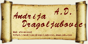Andrija Dragoljubović vizit kartica